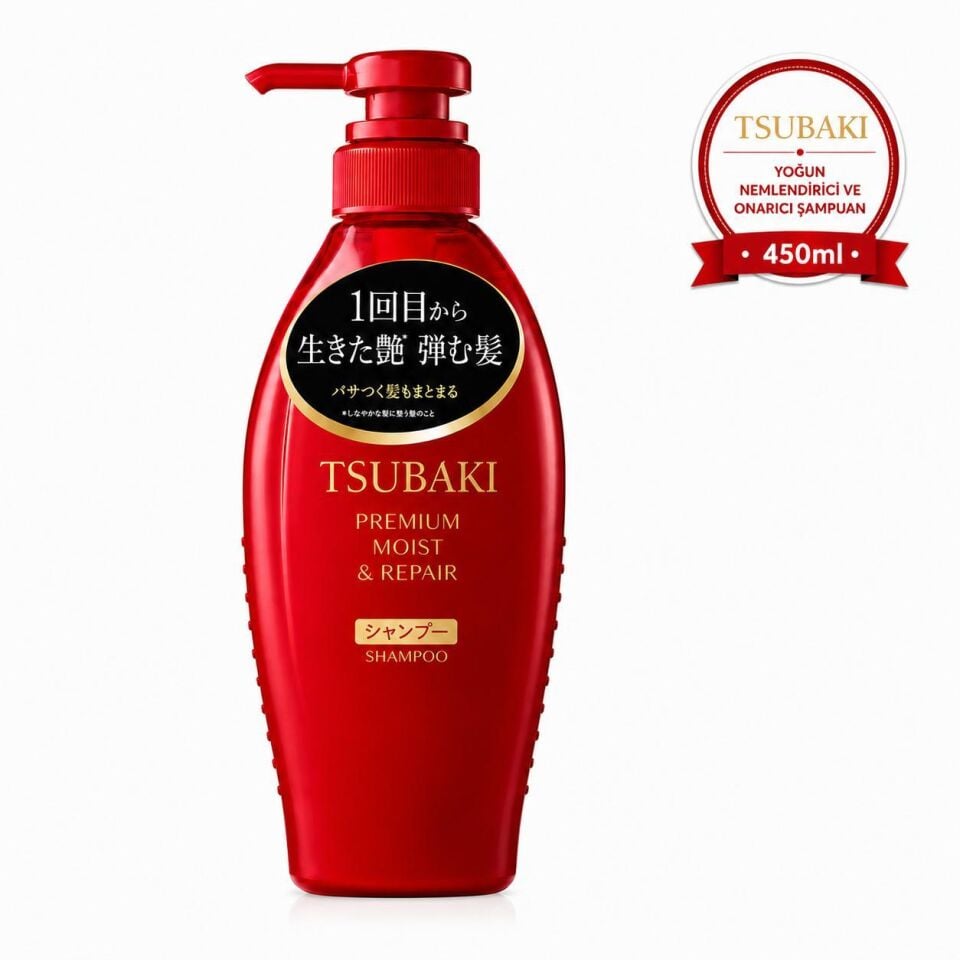 Tsubaki Premium Moist & Repair Yoğun Nemlendirici ve Onarıcı Şampuan 450 ml