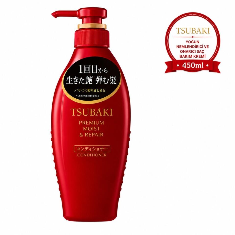 Tsubaki Premium Moist & Repair Yoğun Nemlendirici ve Onarıcı Saç Kremi 450 ml