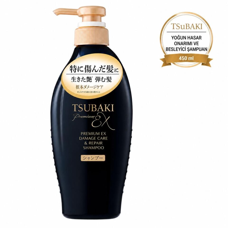 Tsubaki Premium EX Damage Care & Repair Yoğun Besleyici Onarıcı Şampuan 450 ml