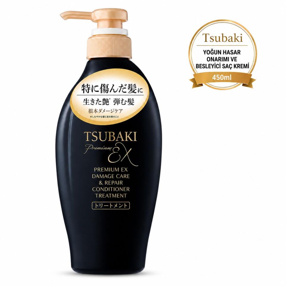 Tsubaki Premium EX Damage Care & Repair Yoğun Besleyici Onarıcı Saç Kremi 450 ml