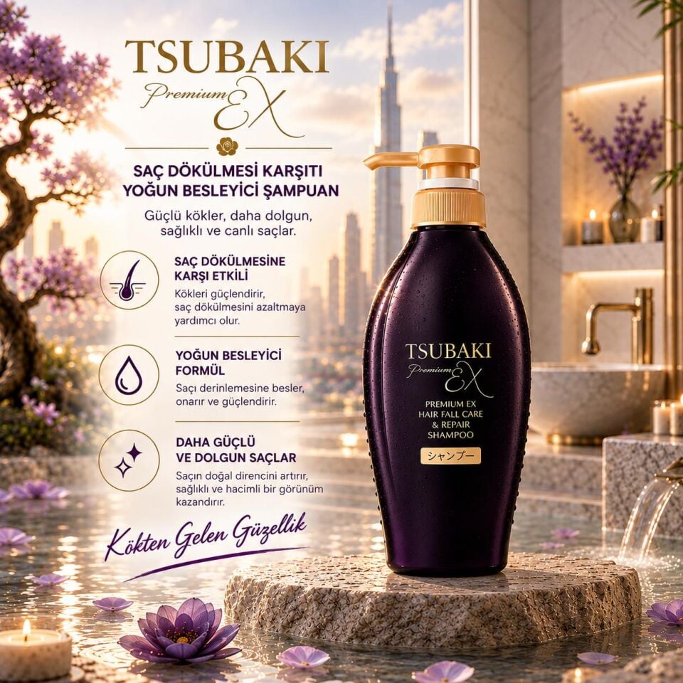 Tsubaki Premium EX Hair Fall Care Saç Dökülmesi Karşıtı Yoğun Besleyici Şampuan 450 ml