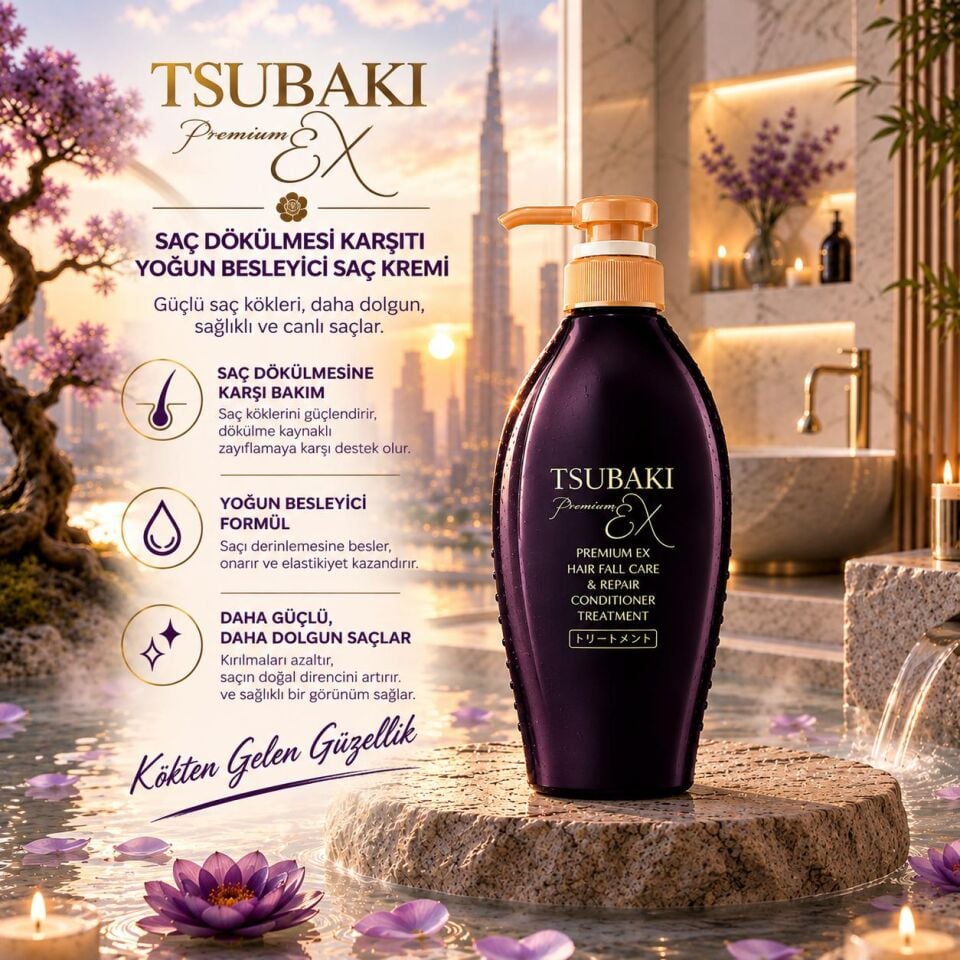 Tsubaki Premium EX Hair Fall Care Saç Dökülmesi Karşıtı Yoğun Besleyici Saç Kremi 450 ml