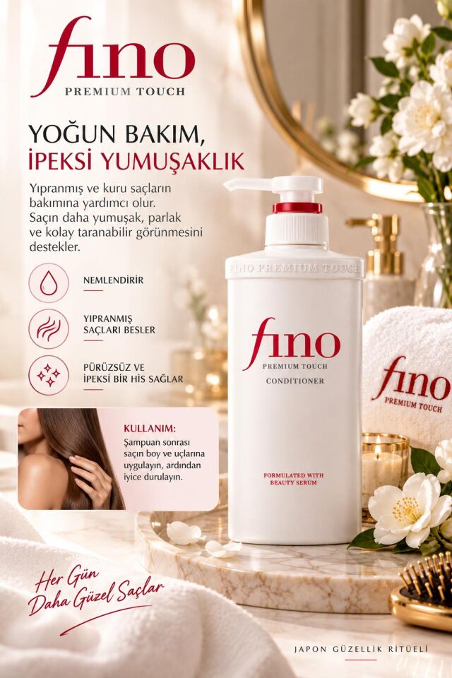 Fino Premium Touch Yoğun Onarıcı Saç Bakım Kremi 550 ml