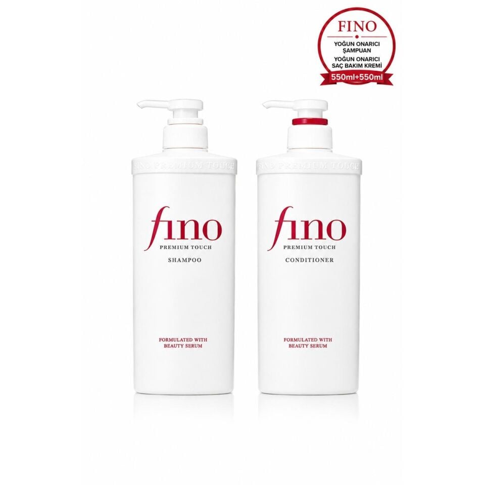 Fino Premium Touch Şampuan 550 ml + Saç Bakım Kremi 550 ml Seti